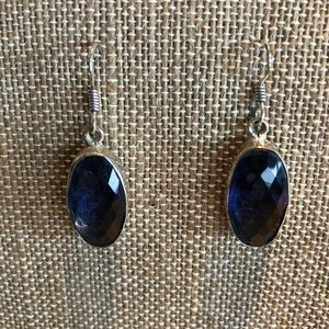 TANZANITE & STERLING SILVER EARRINGS💙